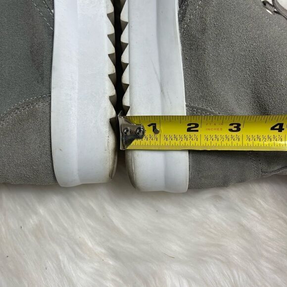 Shellys London made in Italy gray leather suede platform lace up boots S… - Picture 6 of 9